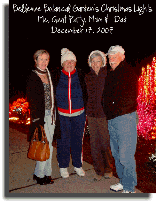 Teddy Bear Artist Denise Purrington with her Aunt Patty and Mom and Dad
